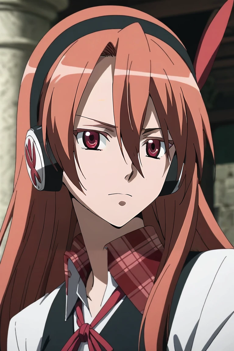 score_9, score_8_up, score_7_up, source_anime, , anime screencap, , official style, , , , 1girl, solo, <lora:chelsea_akame_ga_kill_pony:1>, chelsea_akame_ga_kill, red hair, red eyes, long hair, hair between eyes, bangs, headphones, , plaid, , , ancient greece, , <lora:sdxl_lightning_8step_lora:1>