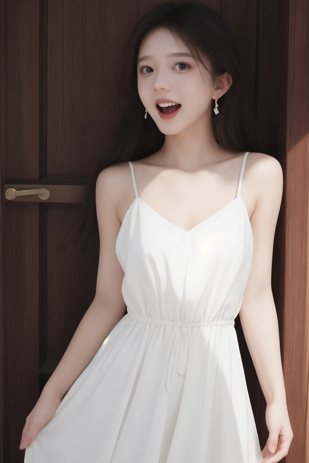 1girl, high quality, masterpiece, sundress, blush, cowboy shot, happy, open mouth, standing, 
 <lora:Enndme_v3-000008:0.55> <lora:ip-adapter-faceid-plusv2_sd15_lora:0.6>