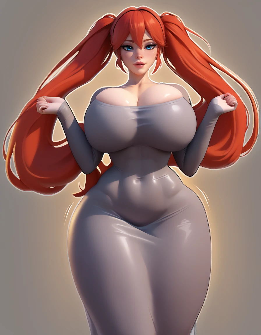 score_9,score_8_up,score_7_up BREAK
1girl,dongtandress, meme attire,long sleeve,huge breasts ,grey dress, ,wide hips,thick thighs,huge ass,skin tight,long dress,twintails,outline <lora:dongtan_dress XL came settings:1> <lora:Lunas-Popogori-SDXL-A1:1>