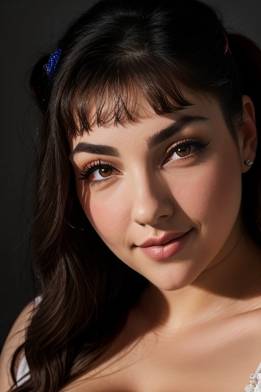 DEN_faye_forestfaye,
(headshot:1.2) portrait on a (plain dark grey background:1.2), (headshot:1.2), (face focus:1.1), (soft focus:1.2), low lighting, (out of focus:1.2),
bokeh, f1.4, 40mm, photorealistic, raw, 8k, textured skin, skin pores, intricate details <lora:epi_noiseoffset2:1>, epiCRealism