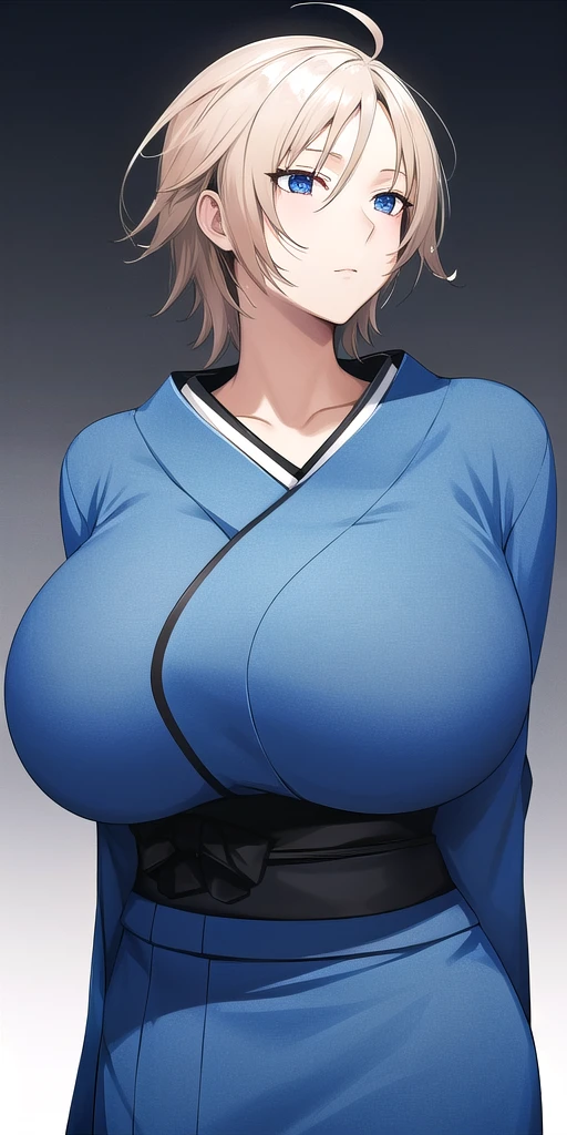 <lora:AkitsuV4:.75> akitsusekirei, huge_breasts, standing, solo, expressionless, blue_kimono,, masterpiece, best_quality, detailed_face, detailed_eyes, highres, beautiful, detailed, absurdres,