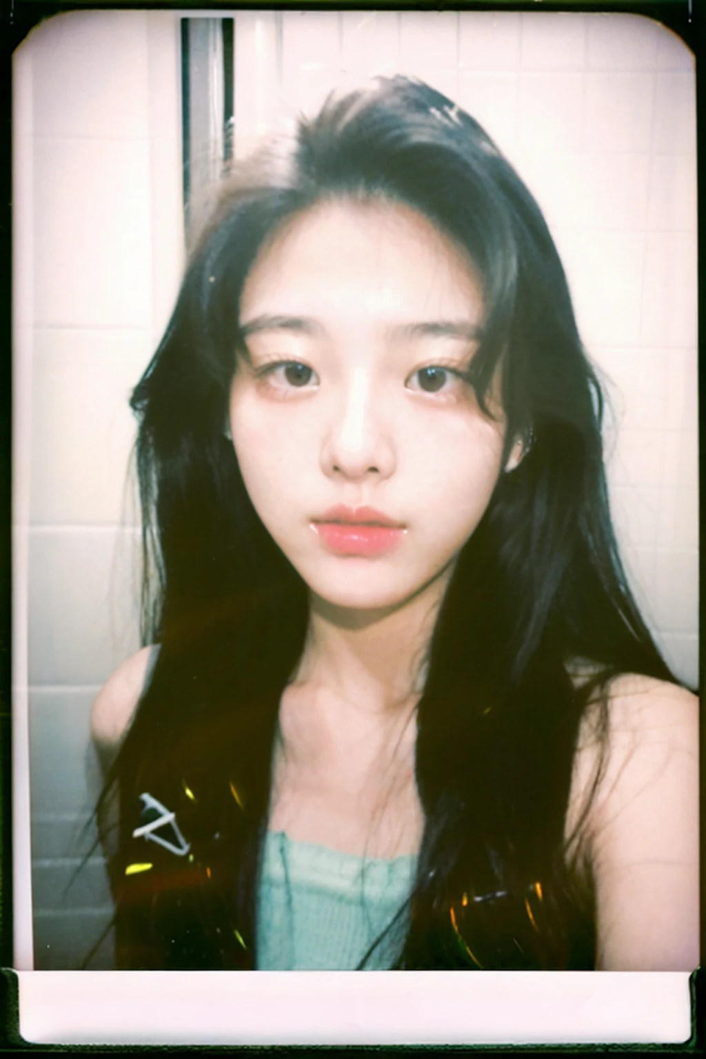 (Polaroid:1.2),flash photography,from front,photo of (a beautiful 18-year-old Korean idol),face close-up
bathroom background <lora:PornMaster-AmateurV6+sdsFILM_v5:0.8>