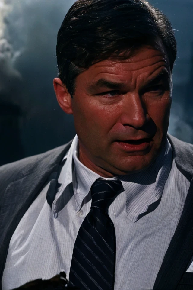sheldon whitehouse <lora:senate_078_sheldon_whitehouse:0.65> , face closeup, face focus, shirt, formal, suit, collared shirt, white shirt, jacket,
explossion in the background, fire and smoke, movie poster,
best quality, masterpiece, HDR, professional, studio quality, highres,