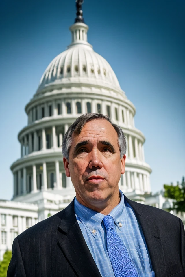 jeff merkley <lora:senate_074_jeff_merkley:0.65> , face closeup, face focus, shirt, formal, suit, collared shirt, white shirt, jacket,
capitol hill at background,
best quality, masterpiece, HDR, professional, studio quality, highres,