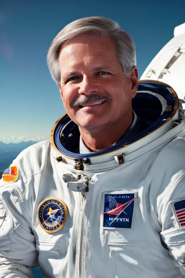 <lora:Lord_MilesV.2:1> Lord miles standing on the moon in front of the American flag, no space suit.