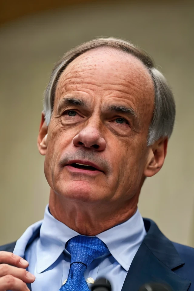 tom carper <lora:senate_015_tom_carper:0.65> , face closeup, face focus, shirt, formal, suit, collared shirt, white shirt, jacket,
capitol hill at background,
best quality, masterpiece, HDR, professional, studio quality, highres,