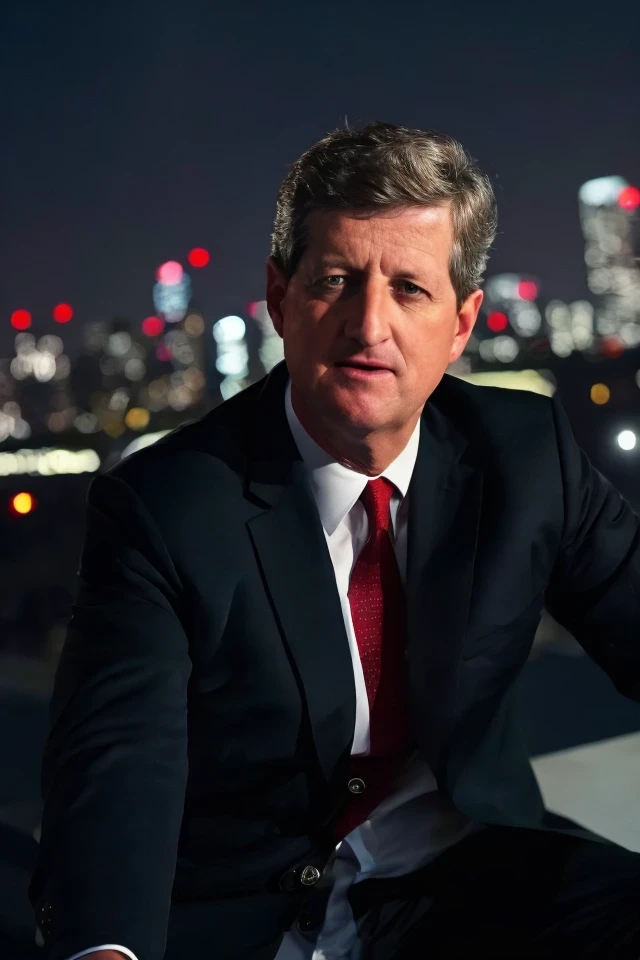 john kennedy <lora:senate_036_john_kennedy:0.65> , face closeup, face focus, shirt, formal, suit, collared shirt, white shirt, jacket,
Wearing a superhero costume with a giant "S" on the chest, flying above a city skyline with a cape flowing behind them,
best quality, masterpiece, HDR, professional, studio quality, highres,