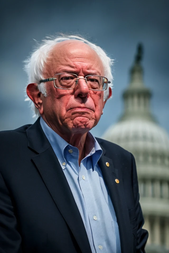 bernie sanders <lora:senate_089_bernie_sanders:0.65> , face closeup, face focus, shirt, formal, suit, collared shirt, white shirt, jacket,
capitol hill at background,
best quality, masterpiece, HDR, professional, studio quality, highres,