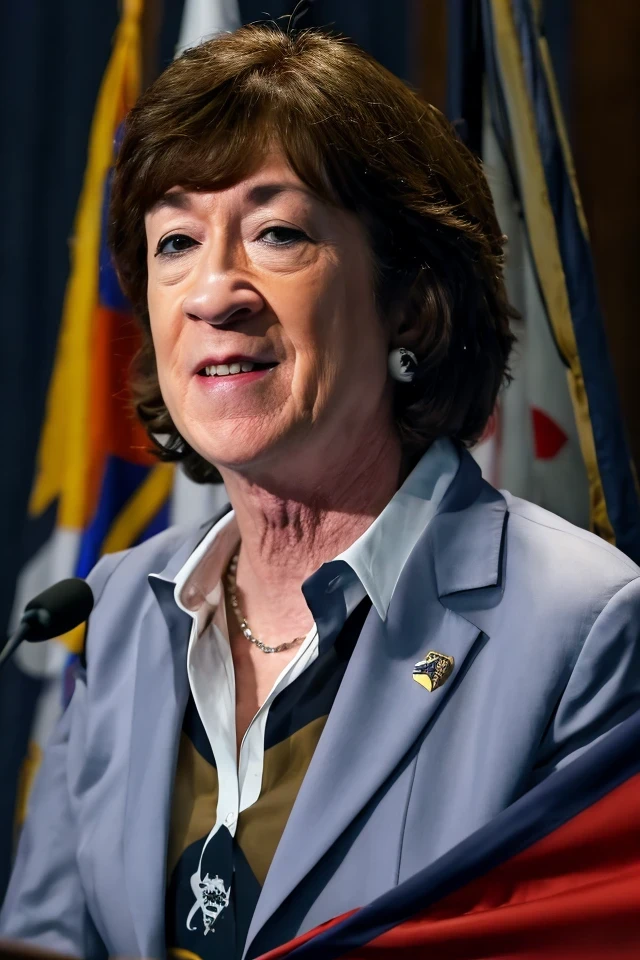 susan collins <lora:senate_037_susan_collins:0.65> face closeup, face focus, shirt, formal, suit, collared shirt, white shirt, jacket,
Clad in a pirate outfit with an eyepatch, standing on a pirate ship with a Jolly Roger flag in the background, "Treasury Hunt",
best quality, masterpiece, HDR, professional, studio quality, highres,