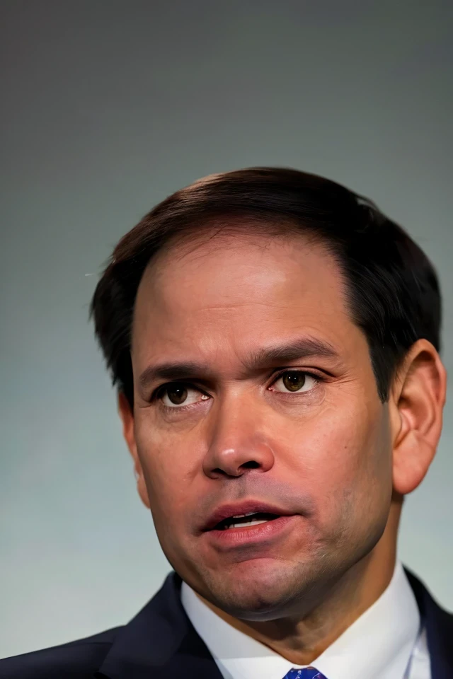 marco rubio <lora:senate_017_marco_rubio:0.65> , face closeup, face focus, shirt, formal, suit, collared shirt, white shirt, jacket,
American flag at background ,
best quality, masterpiece, HDR, professional, studio quality, highres,