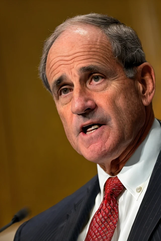 jim risch <lora:senate_024_jim_risch:0.65> , face closeup, face focus, shirt, formal, suit, collared shirt, white shirt, jacket,
capitol hill at background,
best quality, masterpiece, HDR, professional, studio quality, highres,