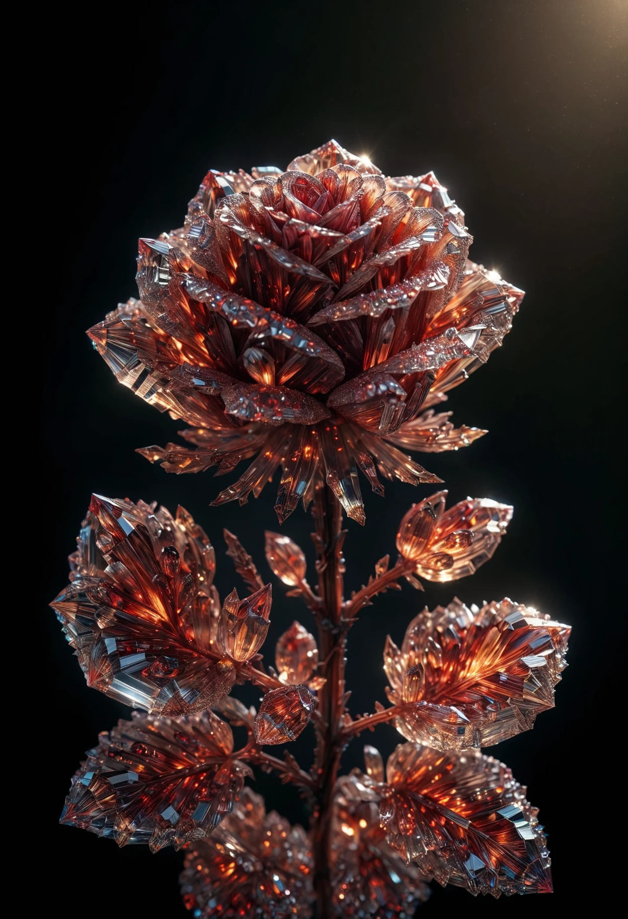 Ultra realistic color pencil drawing of a red glowing rose made of crystalz, softly illuminating a dark room.
BREAK
Deep dark intense brown misty background, Dark theme, dynamic lighting, (soft shadows), (soft focus), (photo realistic), extreme details, uhd, 8k <lora:crystalz-sdxl:1>