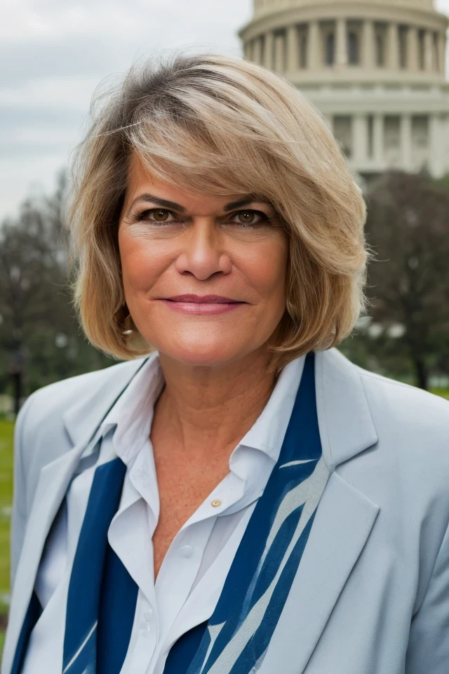 cindy hyde-smith <lora:senate_048_cindy_hyde-smith:0.65> , face closeup, face focus, shirt, formal, suit, collared shirt, white shirt, jacket,
American flag at background ,
best quality, masterpiece, HDR, professional, studio quality, highres,