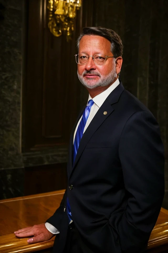 gary peters <lora:senate_044_gary_peters:0.65>, face closeup, face focus, shirt, formal, suit, collared shirt, white shirt, jacket,
capitol hill at background,
best quality, masterpiece, HDR, professional, studio quality, highres,