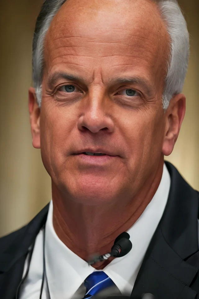 jerry moran <lora:senate_031_jerry_moran:0.65> , face closeup, face focus, shirt, formal, suit, collared shirt, white shirt, jacket,
capitol hill at background,
best quality, masterpiece, HDR, professional, studio quality, highres,