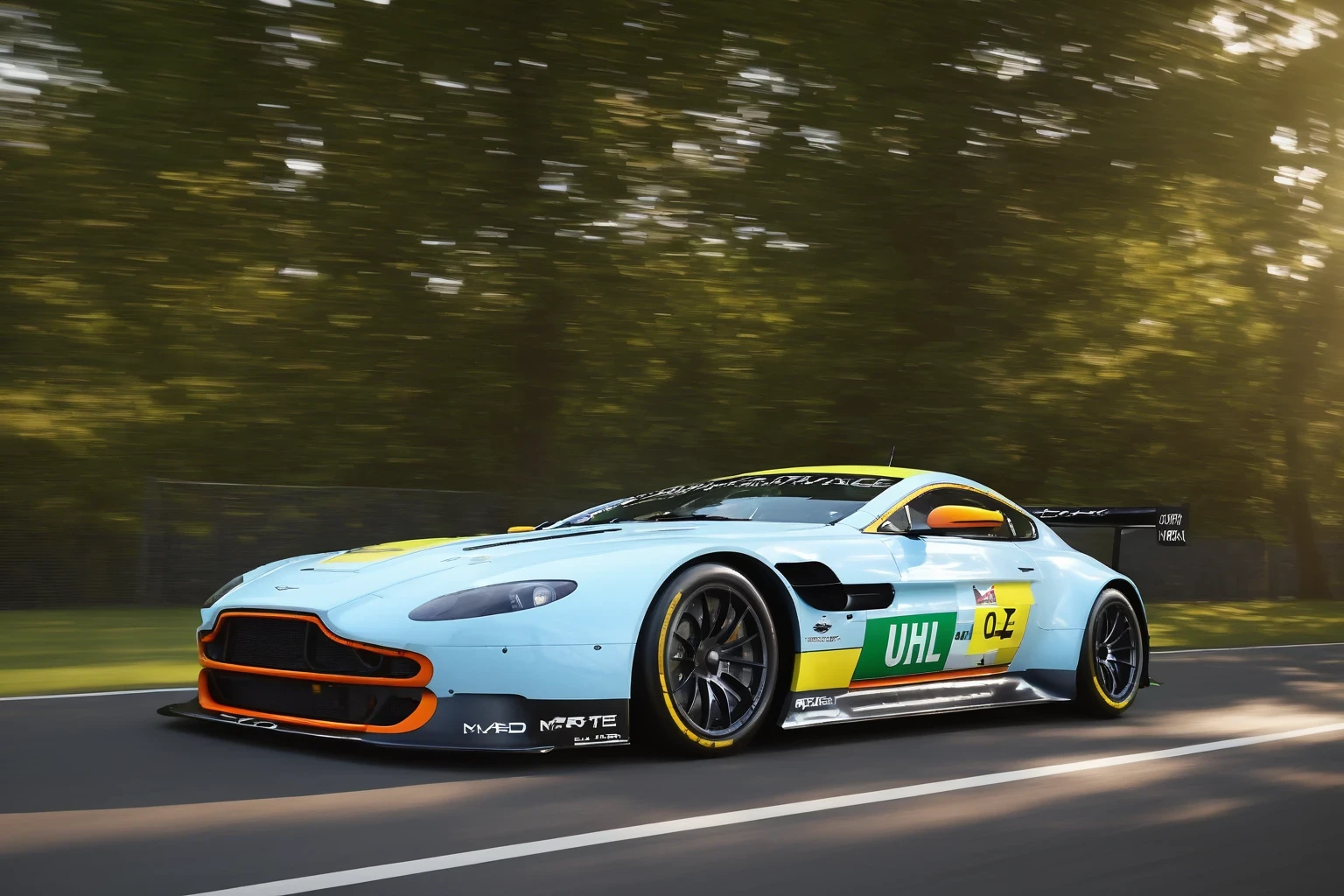 masterpiece, best quality, aston martin v8 vantage gte, 4k, UHD, HDR, highres, ray tracing, ccurate