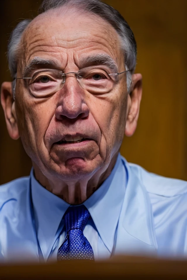 chuck grassley <lora:senate_029_chuck_grassley:0.65> , face closeup, face focus, shirt, formal, suit, collared shirt, white shirt, jacket,
capitol hill at background,
best quality, masterpiece, HDR, professional, studio quality, highres,