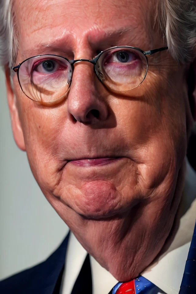 mitch mcconnell <lora:senate_033_mitch_mcconnell:0.65> , face closeup, face focus, shirt, formal, suit, collared shirt, white shirt, jacket,
,
best quality, masterpiece, HDR, professional, studio quality, highres,