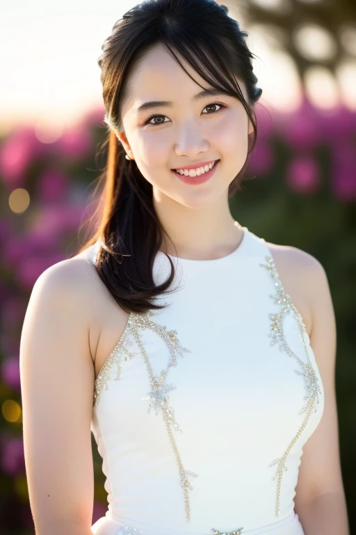 1girl,(RAW photo, best quality), (realistic, photo-realistic:1.4), masterpiece, an extremely delicate and beautiful, extremely detailed, 2k wallpaper, Amazing, finely detail, extremely detailed CG unity 8k wallpaper, ultra-detailed, highres, soft light, beautiful detailed girl, extremely detailed eyes and face, beautiful detailed nose, beautiful detailed eyes,cinematic lighting,perfect anatomy,
wearing a white peplum dress(bokeh:1.2)
at a flower park,sakura flowers,flower garden
<lora:hondamiyuV2_lora:0.8>,smile
