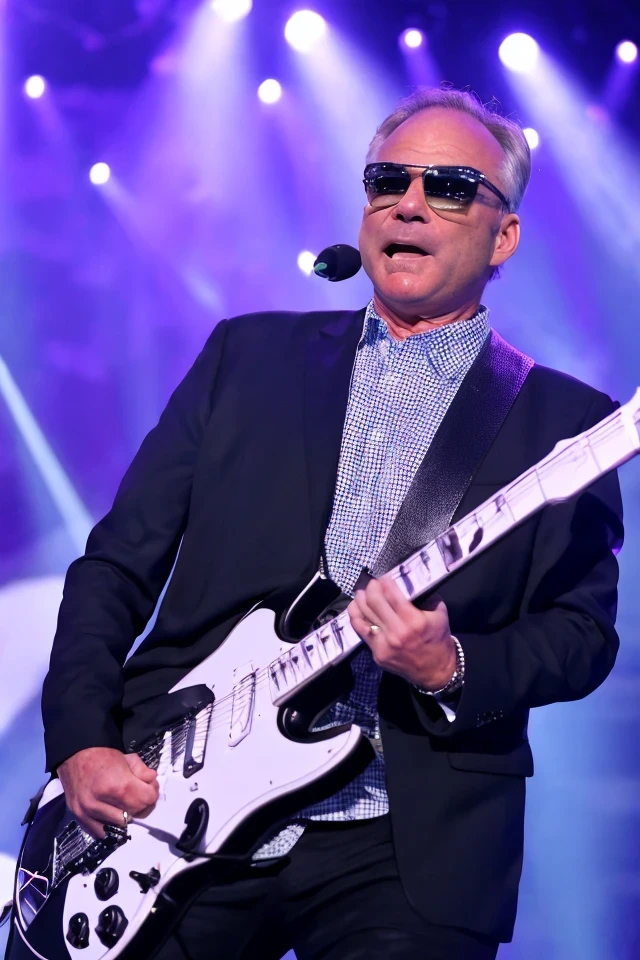 jack reed <lora:senate_077_jack_reed:0.65> , face closeup, face focus, shirt, formal, suit, collared shirt, white shirt, jacket,
Senate Rockstar: Dressed in leather pants, a rock band t-shirt, and sunglasses, holding an electric guitar on a stage with flashing lights and a cheering crowd in the background,
best quality, masterpiece, HDR, professional, studio quality, highres,