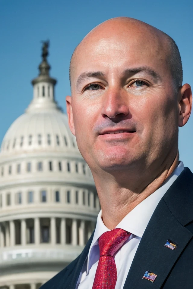 pete ricketts <lora:senate_054_pete_ricketts:0.65> , face closeup, face focus, shirt, formal, suit, collared shirt, white shirt, jacket,
capitol hill at background,
best quality, masterpiece, HDR, professional, studio quality, highres,