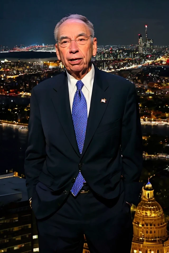 chuck grassley <lora:senate_029_chuck_grassley:0.65> , face closeup, face focus, shirt, formal, suit, collared shirt, white shirt, jacket,
Wearing a superhero costume with a giant "S" on the chest, flying above a city skyline with a cape flowing behind them,
best quality, masterpiece, HDR, professional, studio quality, highres,