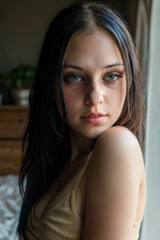 <lora:LizVicious:0.8>, full color portrait of a young woman, natural light, RAW photo, subject, 8k uhd, dslr, soft lighting, high quality, film grain, Fujifilm XT3