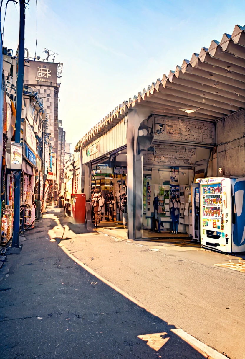 masterpiece, best quality, very aesthetic, absurdres,
uguisudani_kitaguchi, storefront, scenery, outdoors, road, street, vending machine, sky, building, sign, utility pole, power lines, day, city, shop, real world location
<lora:uguisudani_SDXL_V1:1>