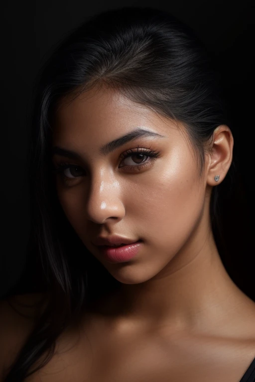 DEN_lbady97_OF,
((headshot:1.1) portrait on a plain black background, (headshot:1.2), face focus, intricate (beautiful eyes:1.2), (wide open eyes:1.1), Big eyes, clean photo, circle lighting, high contrast:1.2),
bokeh, f1.4, 40mm, photorealistic, raw, 8k, textured skin, skin pores, intricate details <lora:epi_noiseoffset2:1>, epiCRealism