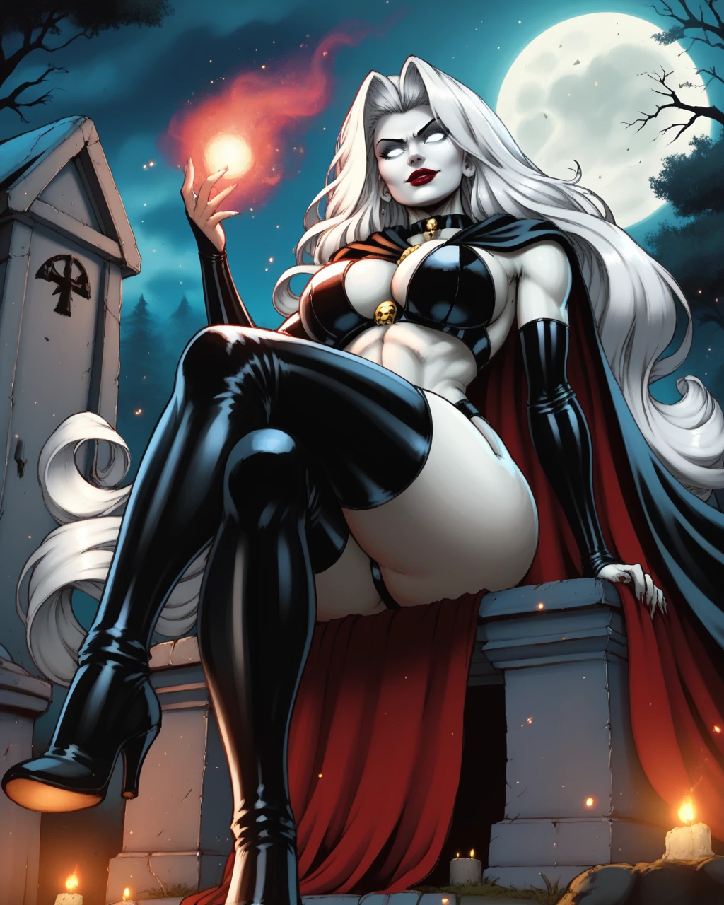 Lady Death ( illustrious Pony & SD 1.5 ) Lady Death (SD 1.5) v1.0
