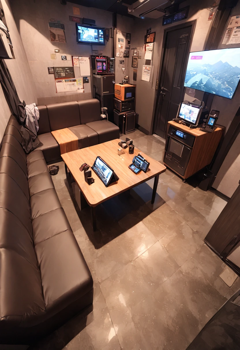 masterpiece, best quality, very aesthetic, absurdres,
karaokeroom, scenery, table, door, indoors, couch, screen,
joypad, microphone,
<lora:karaokeroom_SDXL_V1:1>