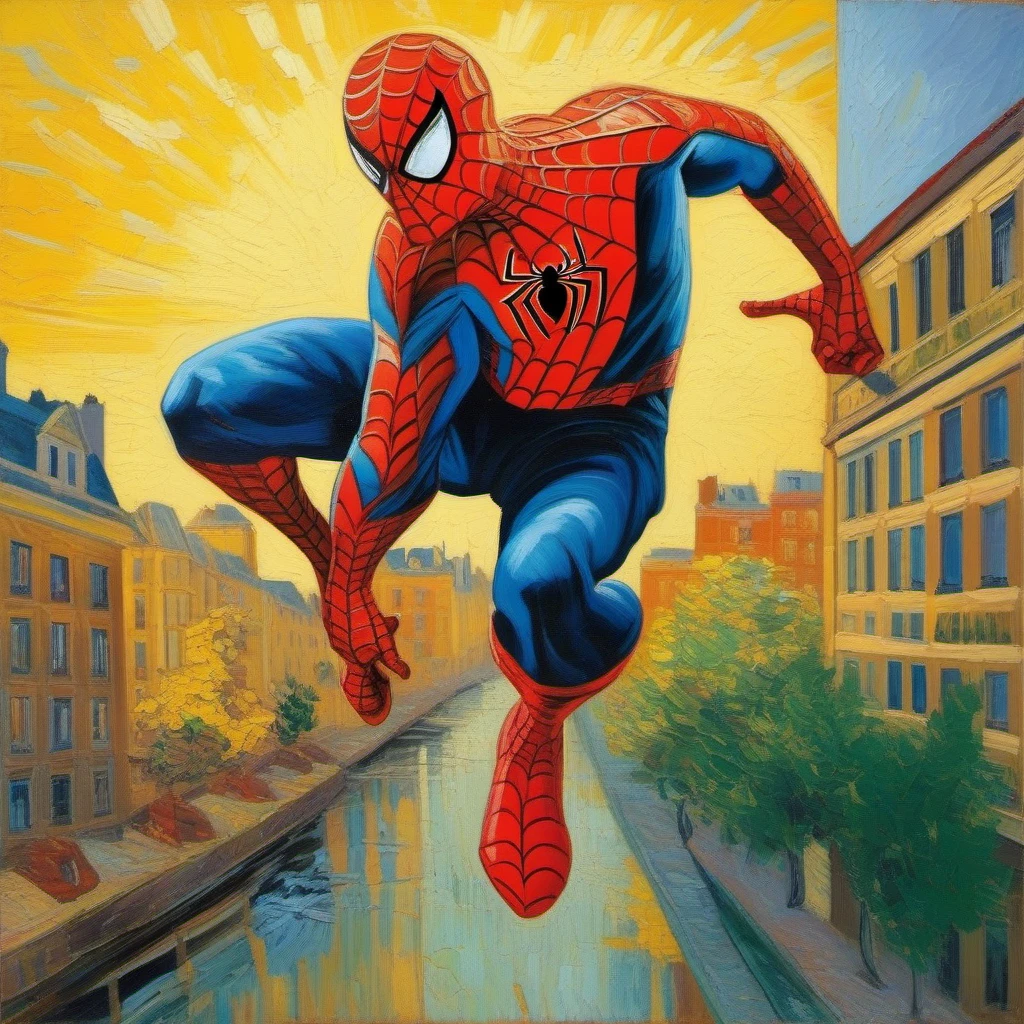<lora:vango_sdxl_lycoris-000025:0.8>,vango style,spider man,