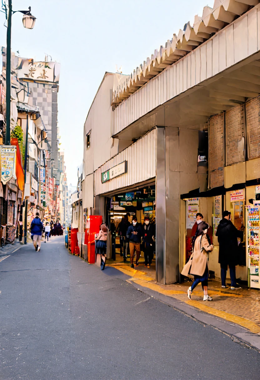 masterpiece, best quality, very aesthetic, absurdres,
uguisudani_kitaguchi, storefront, real world location, outdoors, road, street, scenery, power lines, building, walking, 1girl, city, skirt, multiple boys, photo background, crosswalk, shop, car, 6+boys, coat
<lora:uguisudani_SDXL_V1:1>