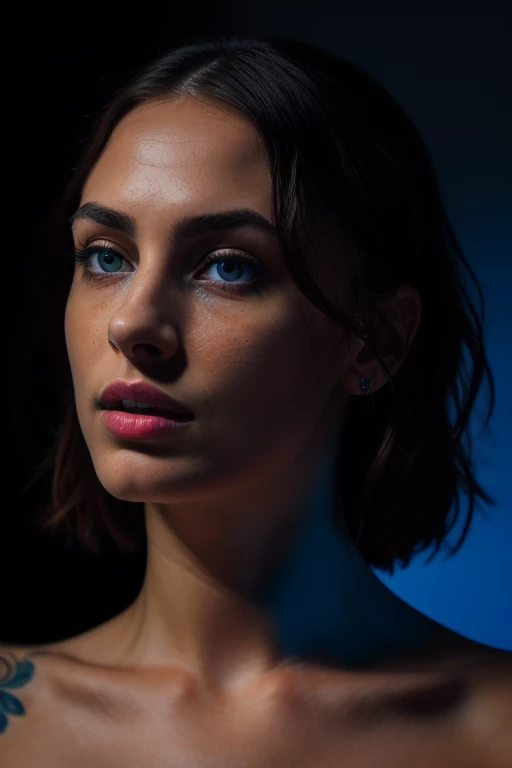 DEN_helenarae_SG,
((headshot:1.2) portrait on a (plain dark background:1.2), (headshot:1.2), (face focus:1.1), intricate (beautiful eyes:1.2), (wide open eyes:1.1), Big eyes, clean photo, lighting from behind, (Red lighting from the left:1.3), (Blue lighting from the right:1.3):1.2),
bokeh, f1.4, 40mm, photorealistic, raw, 8k, textured skin, skin pores, intricate details <lora:epi_noiseoffset2:1>, epiCRealism