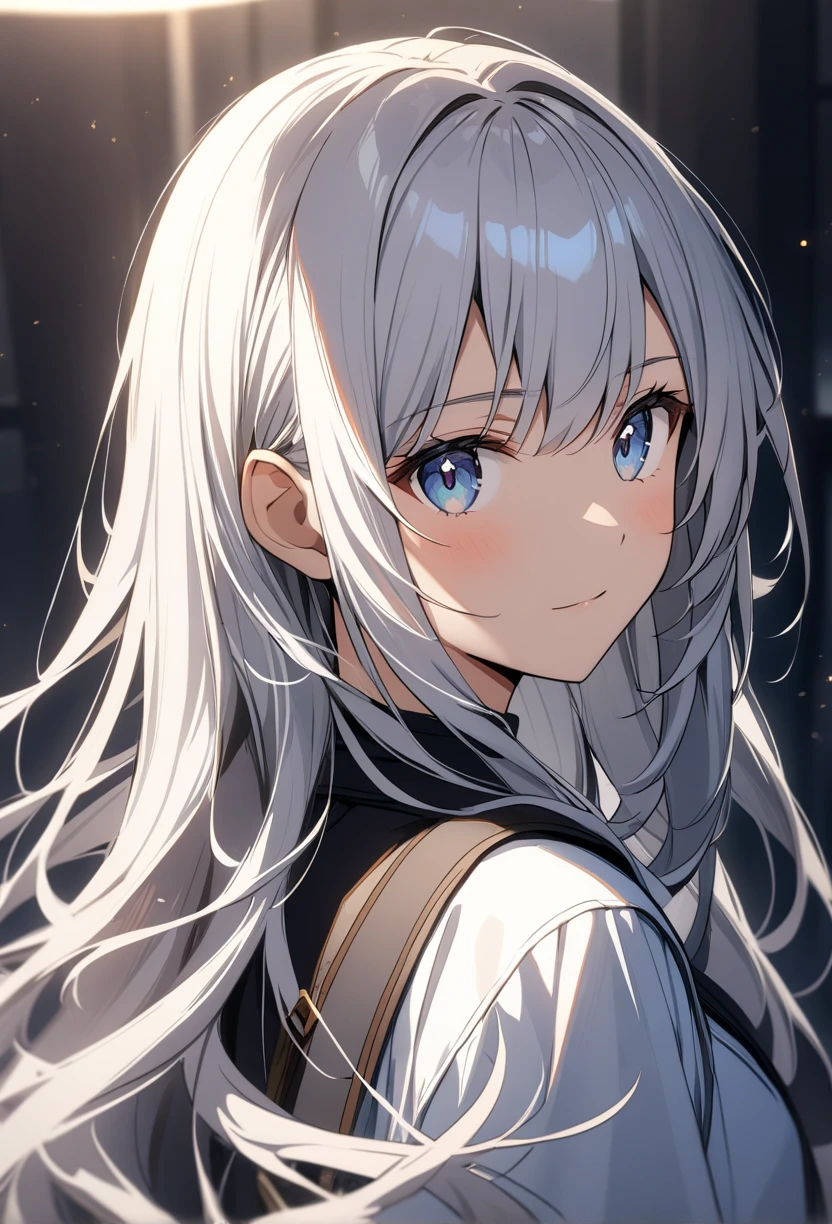 1girl, solo, white hair, very long hair, upper body,
highly detailed, best quality, absurdres, lighting, detailed, HDR, natural light