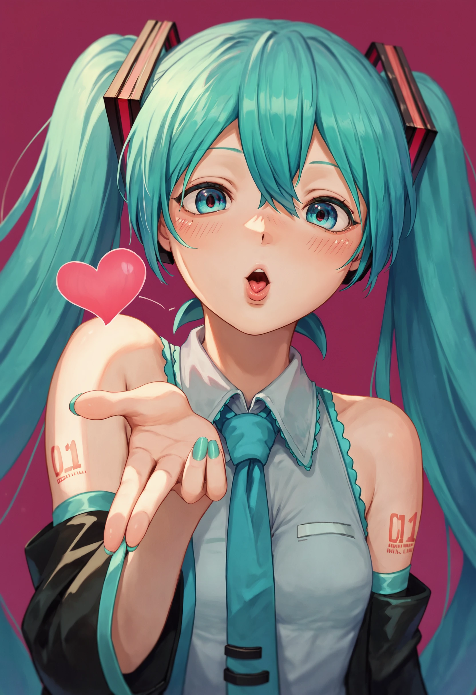 score_9_up score_8_up score_7_up, 1girl, blowing kiss, heart, hatsune miku
<lora:frieren_blowing_a_kiss_pony:1>