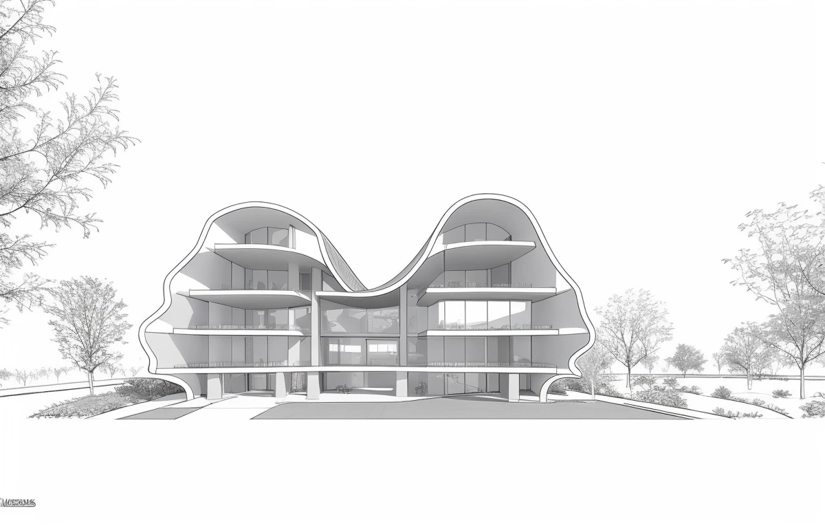 masterpiece,best quality,indoors,no humans,scenery,simple background,building,architecture,lineart,<lora:Architectural cross section perspective:0.8>,