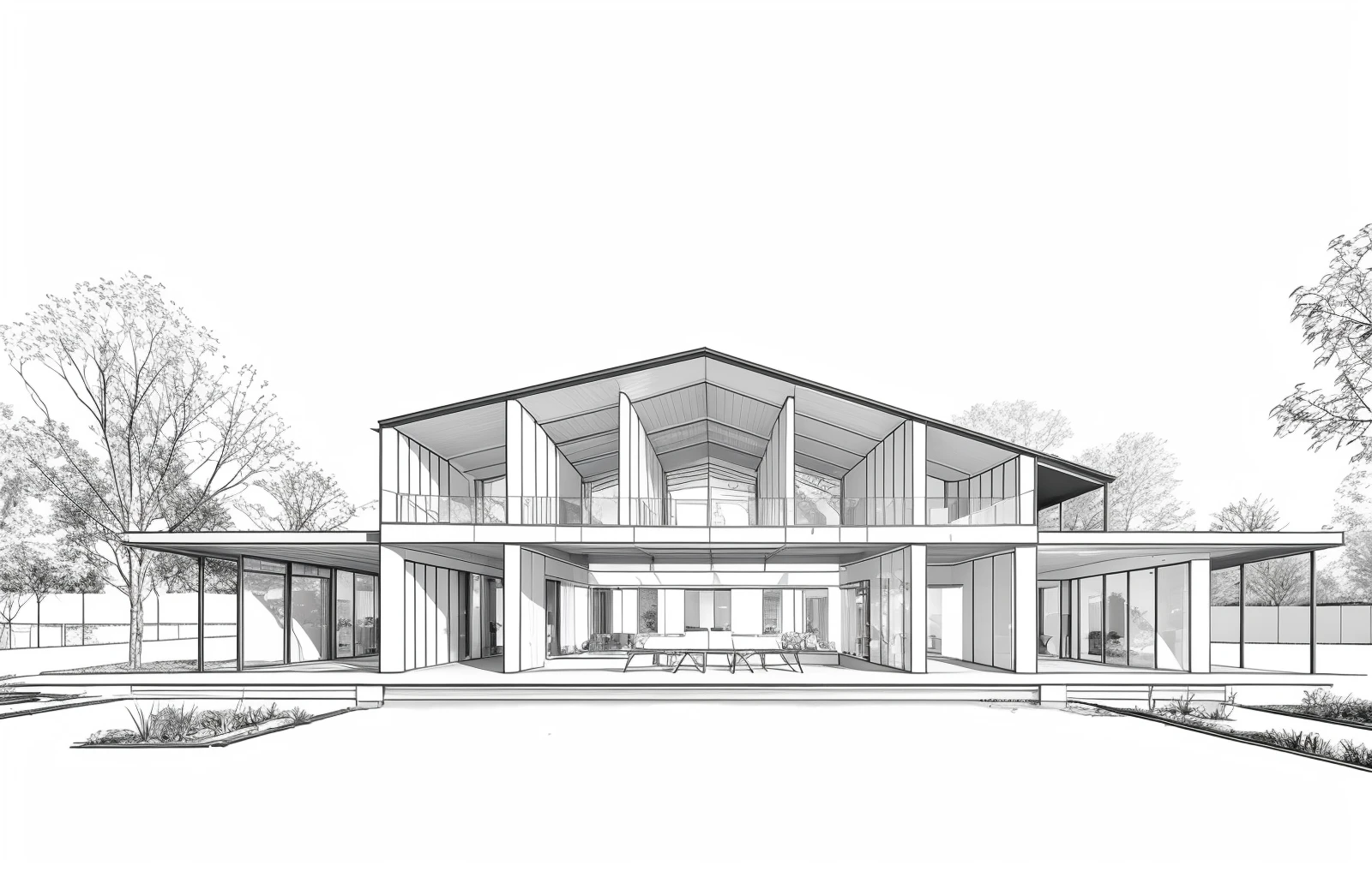 masterpiece,best quality,indoors,no humans,scenery,simple background,building,architecture,lineart,<lora:Architectural cross section perspective:0.7>,