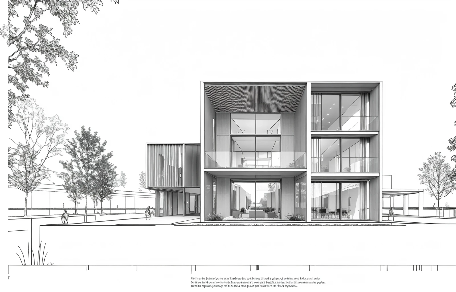 masterpiece,best quality,indoors,no humans,scenery,simple background,building,architecture,lineart,<lora:Architectural cross section perspective:0.6>,skyscraper,