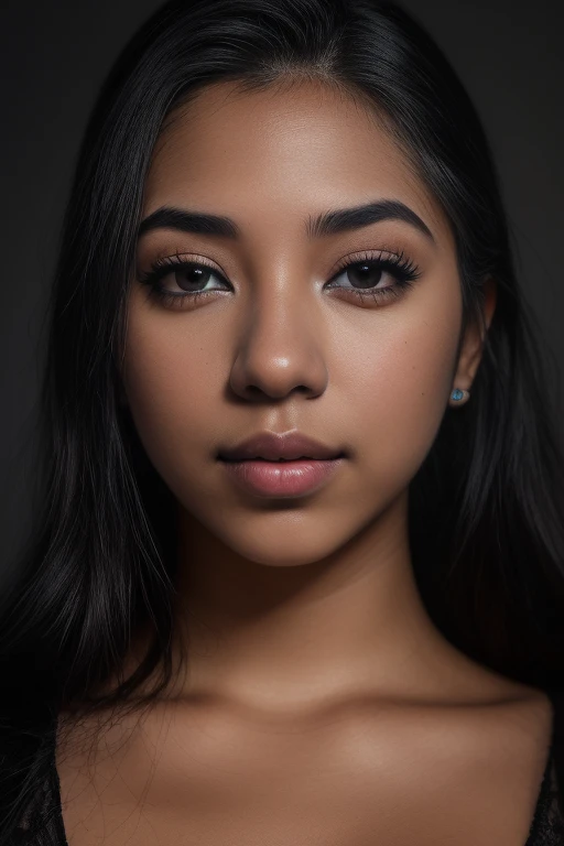 Merger_missy fairmai,
((headshot:1.1) portrait on a plain black background, (headshot:1.2), face focus, intricate (beautiful eyes:1.2), (wide open eyes:1.1), Big eyes, clean photo, circle lighting, high contrast:1.2),
bokeh, f1.4, 40mm, photorealistic, raw, 8k, textured skin, skin pores, intricate details <lora:epi_noiseoffset2:1>, epiCRealism