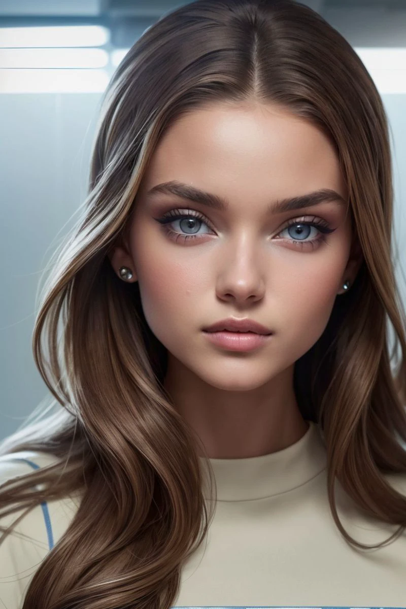 Alina Kabaeva, jovem de 18 anos, close-up, ((((olhos azuis))))