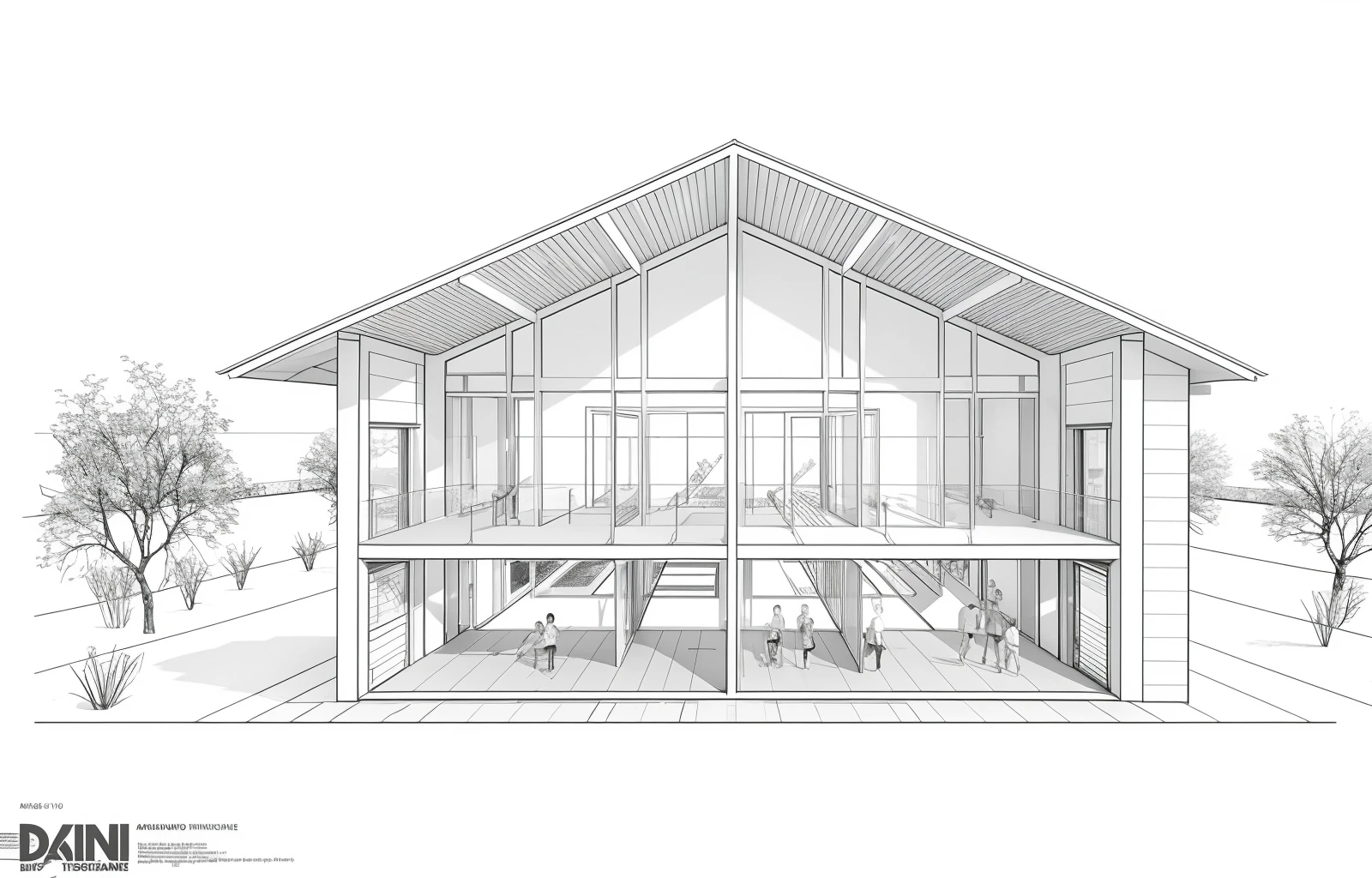 masterpiece,best quality,indoors,no humans,scenery,simple background,building,architecture,lineart,<lora:Architectural cross section perspective:0.7>,