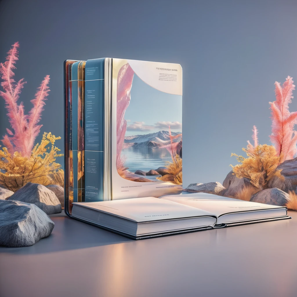 a textbook in the style of  <lora:unreal_engine_futuristic_mirror_style-000010neu:0.6> unreal engine futuristic mirror