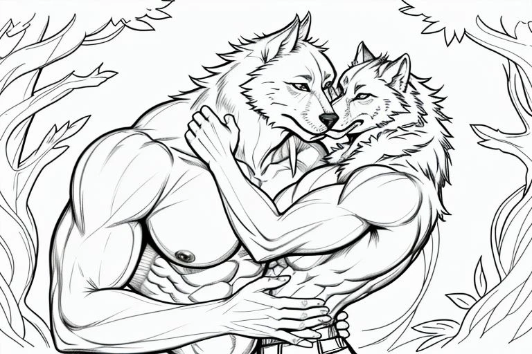 By Haps, sketch, 2boys, abs, animal ears, bara, belly, blush, bound, boxers, chest hair, completely nude, cum, dog boy, dog ears, erection, feet out of frame, furry, furry male, furry with furry, greyscale, handjob, hat, interspecies, large pectorals, licking, male focus, male pubic hair, male underwear, monochrome, multiple boys, muscular, muscular male, navel, nipples, nude, pectorals, penis, plump, precum, pubic hair, short hair, sideburns, spread legs, stomach, tail, testicles, thick thighs, thighs, topless male, uncensored, underwear, underwear only, wolf boy, wolf ears, yaoi