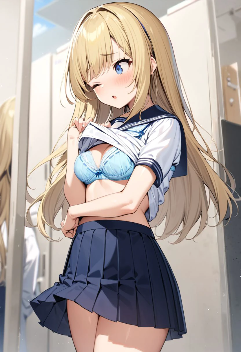 Ribbon-trimmed Underwear / Bra + Panties XL v1.0