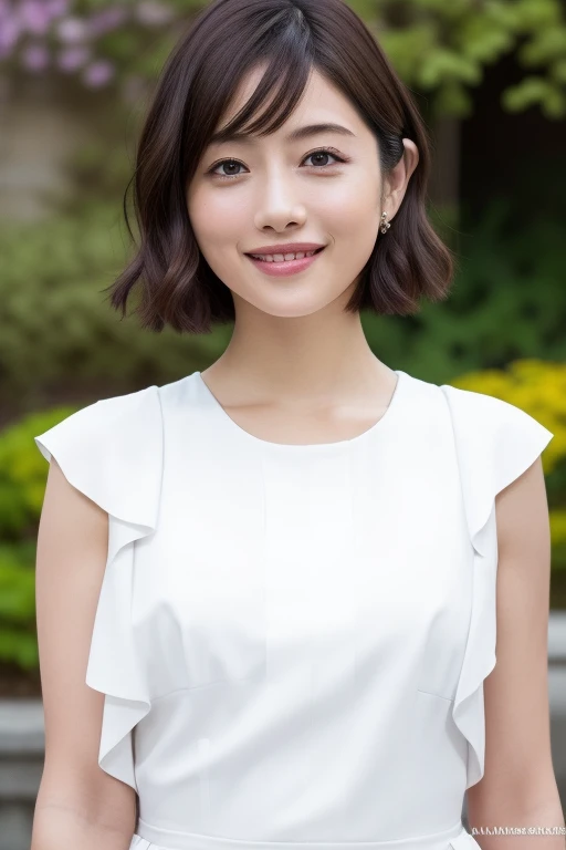 1girl,(RAW photo, best quality), (realistic, photo-realistic:1.4), masterpiece, an extremely delicate and beautiful, extremely detailed, 2k wallpaper, Amazing, finely detail, extremely detailed CG unity 8k wallpaper, ultra-detailed, highres, soft light, beautiful detailed girl, extremely detailed eyes and face, beautiful detailed nose, beautiful detailed eyes,cinematic lighting,perfect anatomy,slender body
wearing a white peplum dress,white skirt,(bokeh:1.2)
at a flower park,sakura flowers,flower garden,standing
<lora:ishiharasatomiV2_lora:0.8>,smiling,(very short hair,pixie cut:1.3),full body