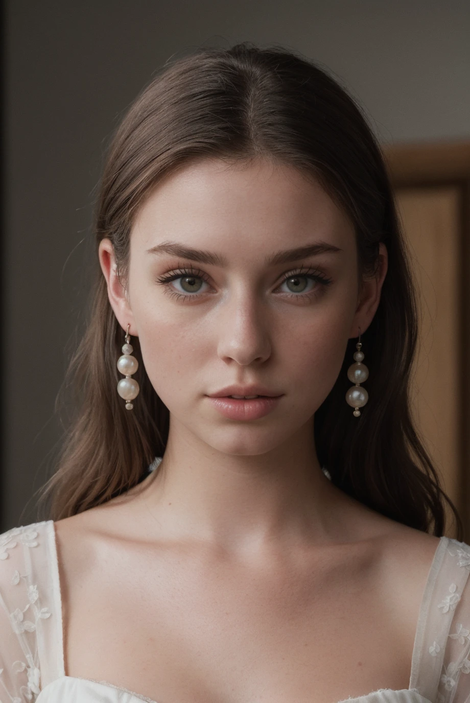 photo of a 0ER0_Sarah_Waddles, <lora:epi_noiseoffset2:0.8>, bokeh, (Adorned in a tea-length floral dress, a faux fur stole, and pearl earrings, she captures the elegance of a bygone era with a modern twist:1.2), RAW photo, 8k UHD, soft lighting, high quality, film grain, Fujifilm XT3, 16mm, color graded portra 400 film, remarkable color, remarkable detailed pupils