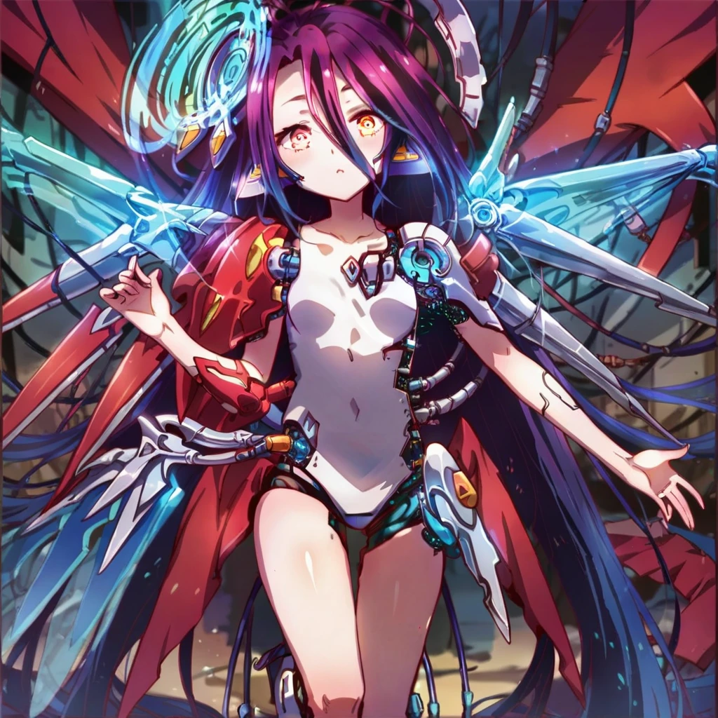 score_9, score_8_up, score_7_up, 1girl, shuvi, no game no life, highly detailed, masterpiece, best quality, <lora:shuva-no-game-ponyXL-000009:1>, small breasts, cyborg, detailed eyes, aged down,