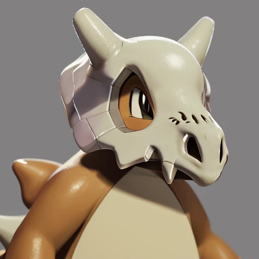 solo, pokemon (creature),( cubone:1.2), no humans, blurry background, , focus on face, halloween, portrait,( anime:1.2), cartoon,<lora:Cubone_-_Pokemon:1>