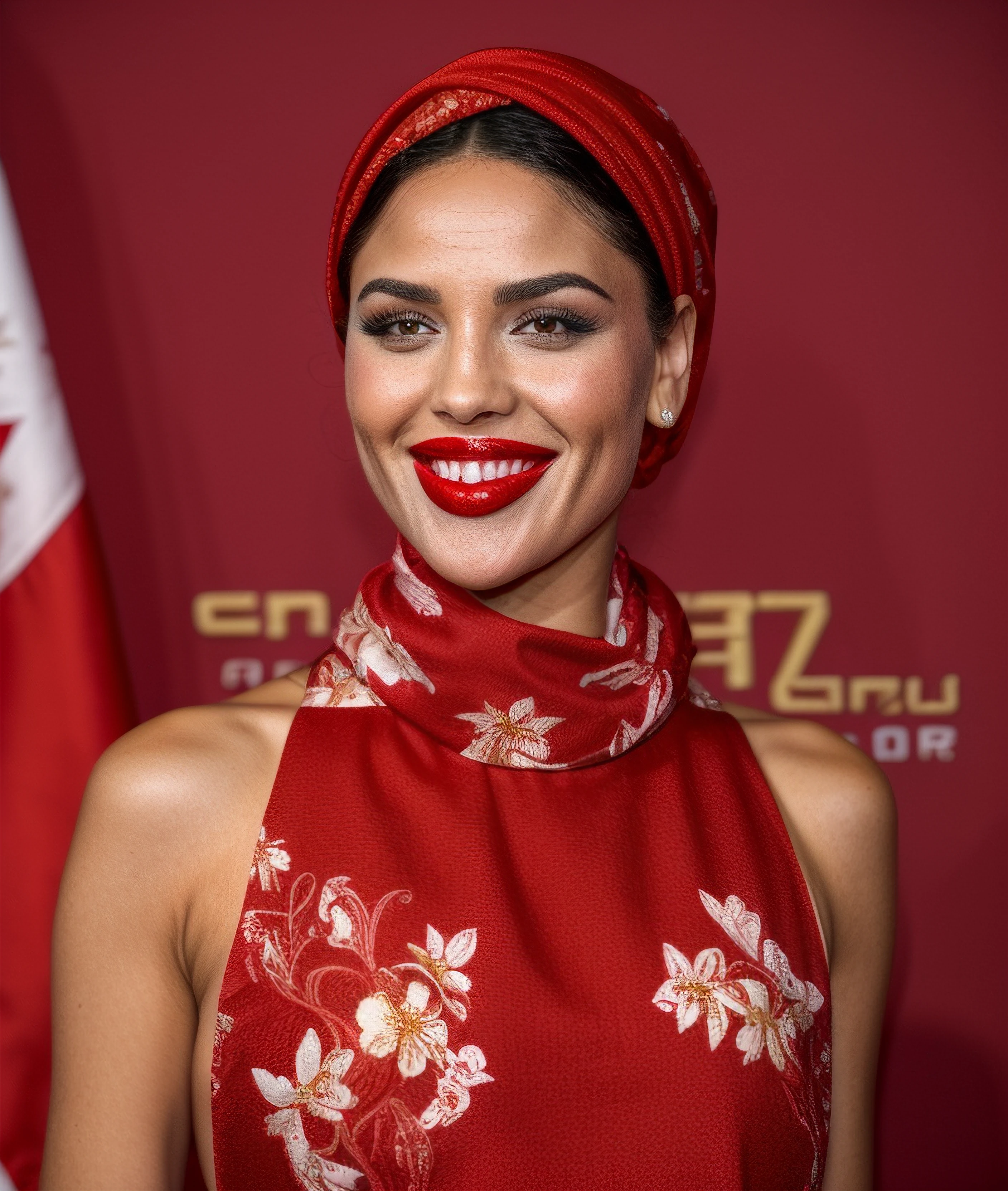 photo of eizag, smile, short hair, egypt, red lip gloss, floral dress, headscarf, smile
 : -
  : Steps: 30, Sampler: DPM++ SDE Trailing, Guidance Scale: 5.3, Seed:, Size: 704x832, Model: photosomnia_omega_f16.ckpt, Strength: 1.0, Seed Mode: Torch CPU Compatible, Upscaler: esrgan_4x_universal_upscaler_v2_sharp_f16.ckpt, Hires Fix: true, First Stage Size: 0x0, Second Stage Strength: 0.22, LoRA 1 Model: model___eiza_gonz_lez_lora_f16.ckpt, LoRA 1 Weight: 0.99, LoRA 2 Model: style___more_details_lora_f16.ckpt, LoRA 2 Weight: 0.87